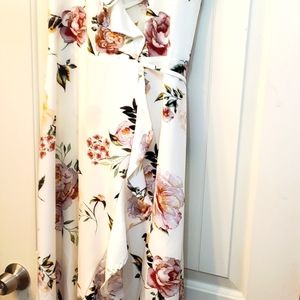 Leith Floral Wrap Dress